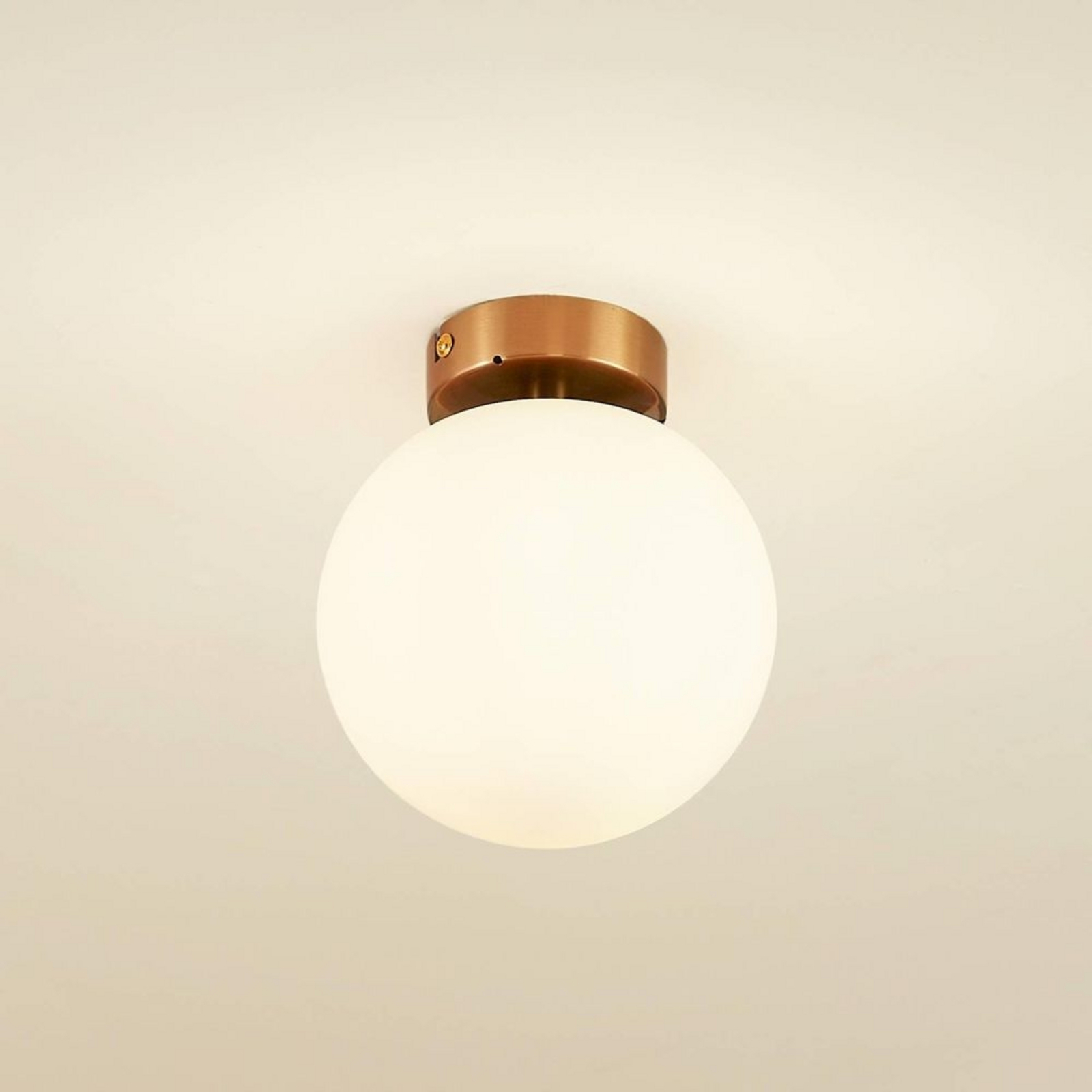 Bidolo Ceiling Lamp IP44 Brass - Lucande