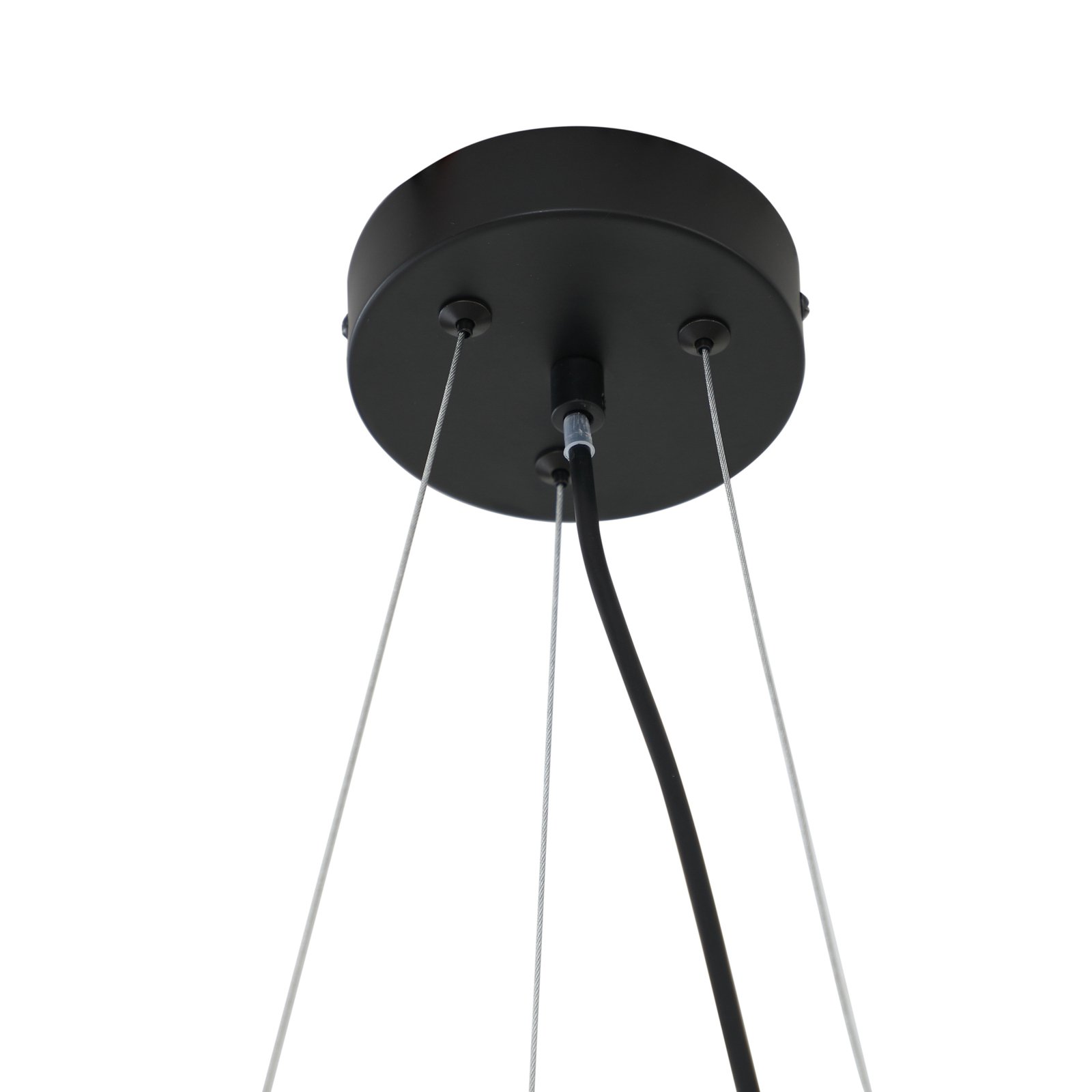 Naelen Round Suspension Black/Smoke - Lucande