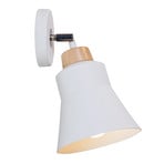 Wandleuchte Wood mit Metallschirm