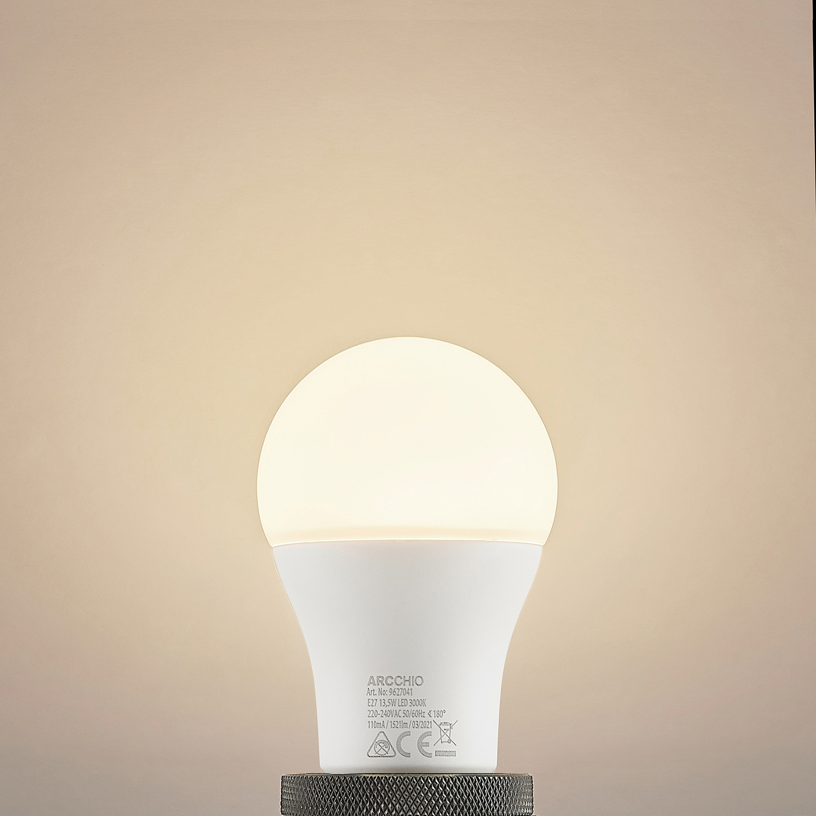 LED-Lampe E27 A60 13,5W 3.000K opal