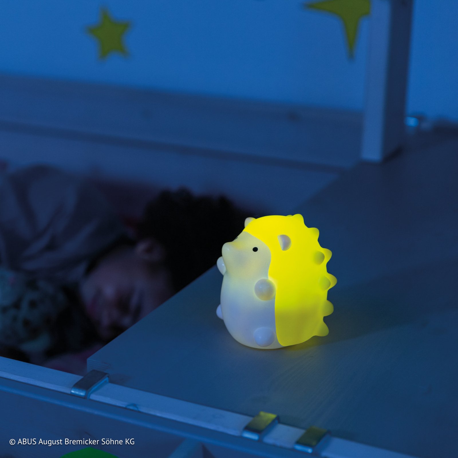 ABUS Lucy LED-natlampe i pindsvineform