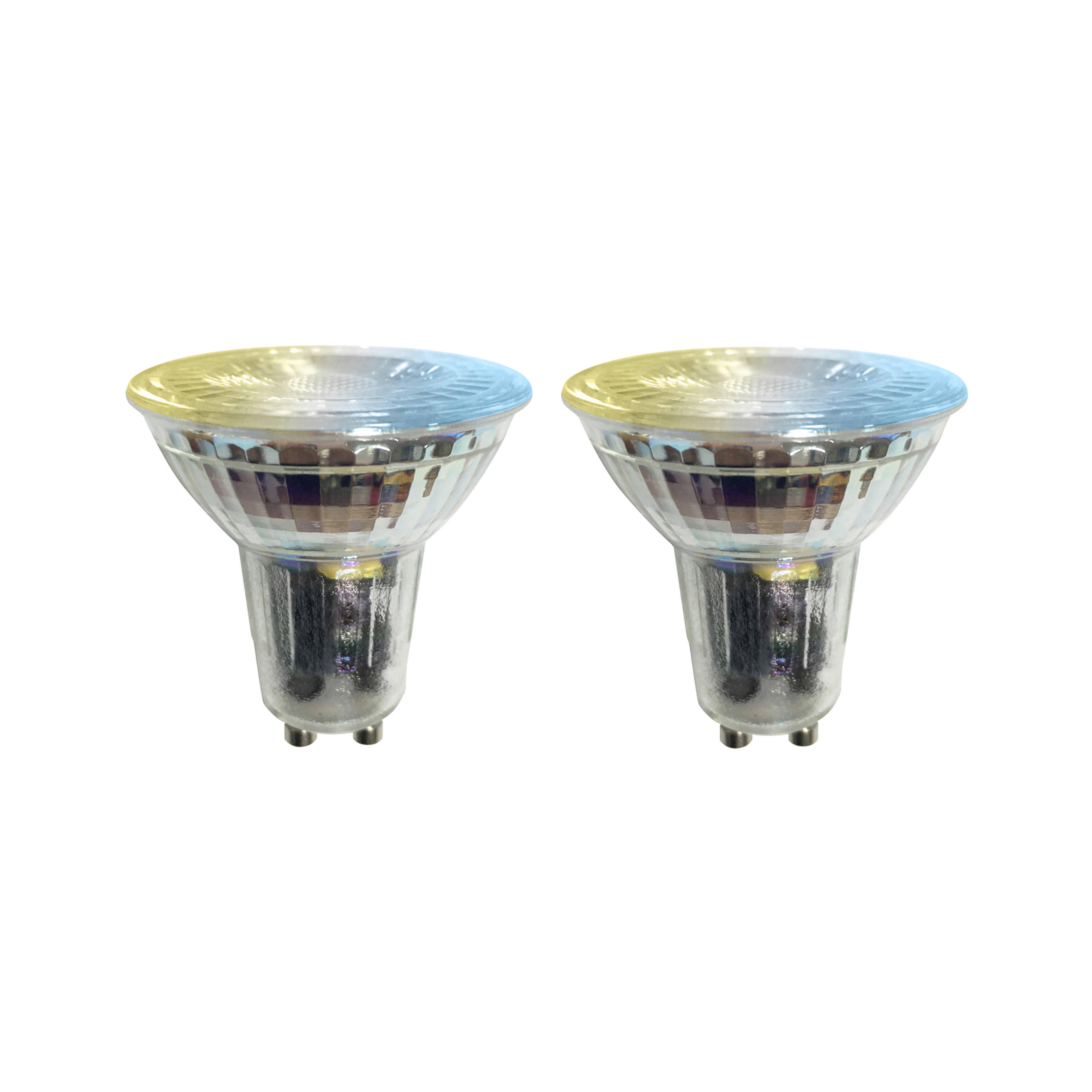 LUUMR Bombilla LED inteligente 2pzas GU10 cristal 4,7W transparente Tuya