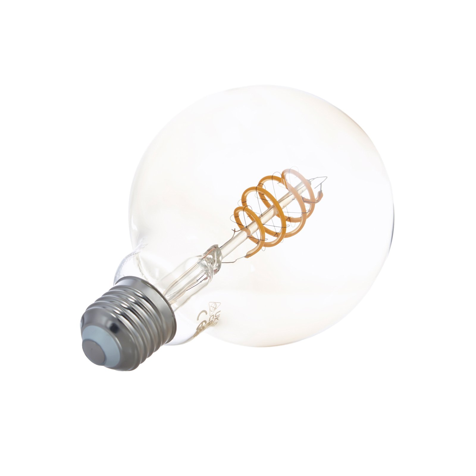LUUMR Smart LED žárovka G95 E27 jantarová 4,9W Tuya WLAN