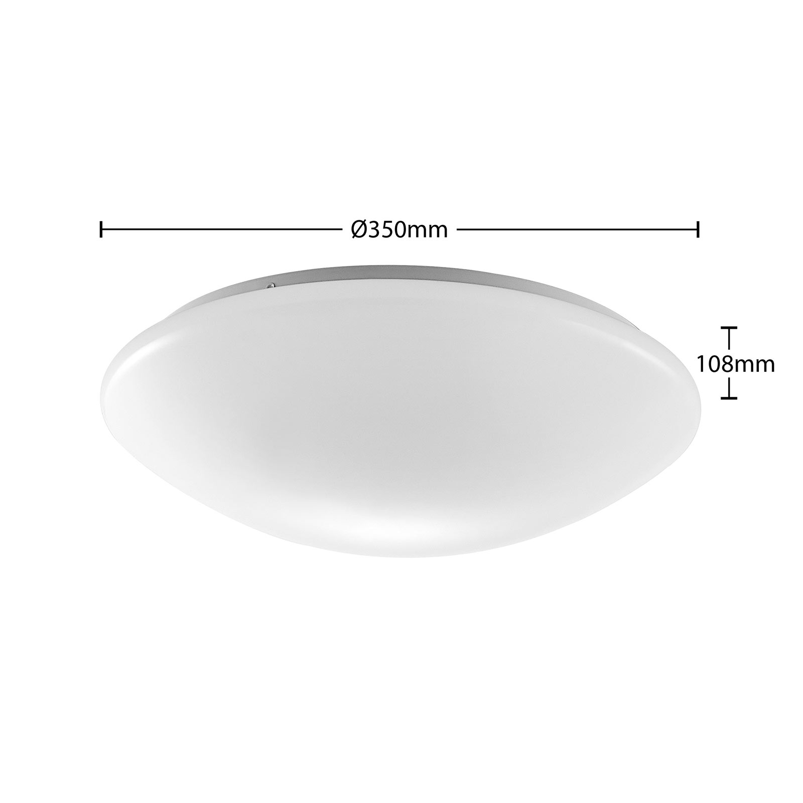 Arcchio Younes LED-Deckenlampe, weiß, rund