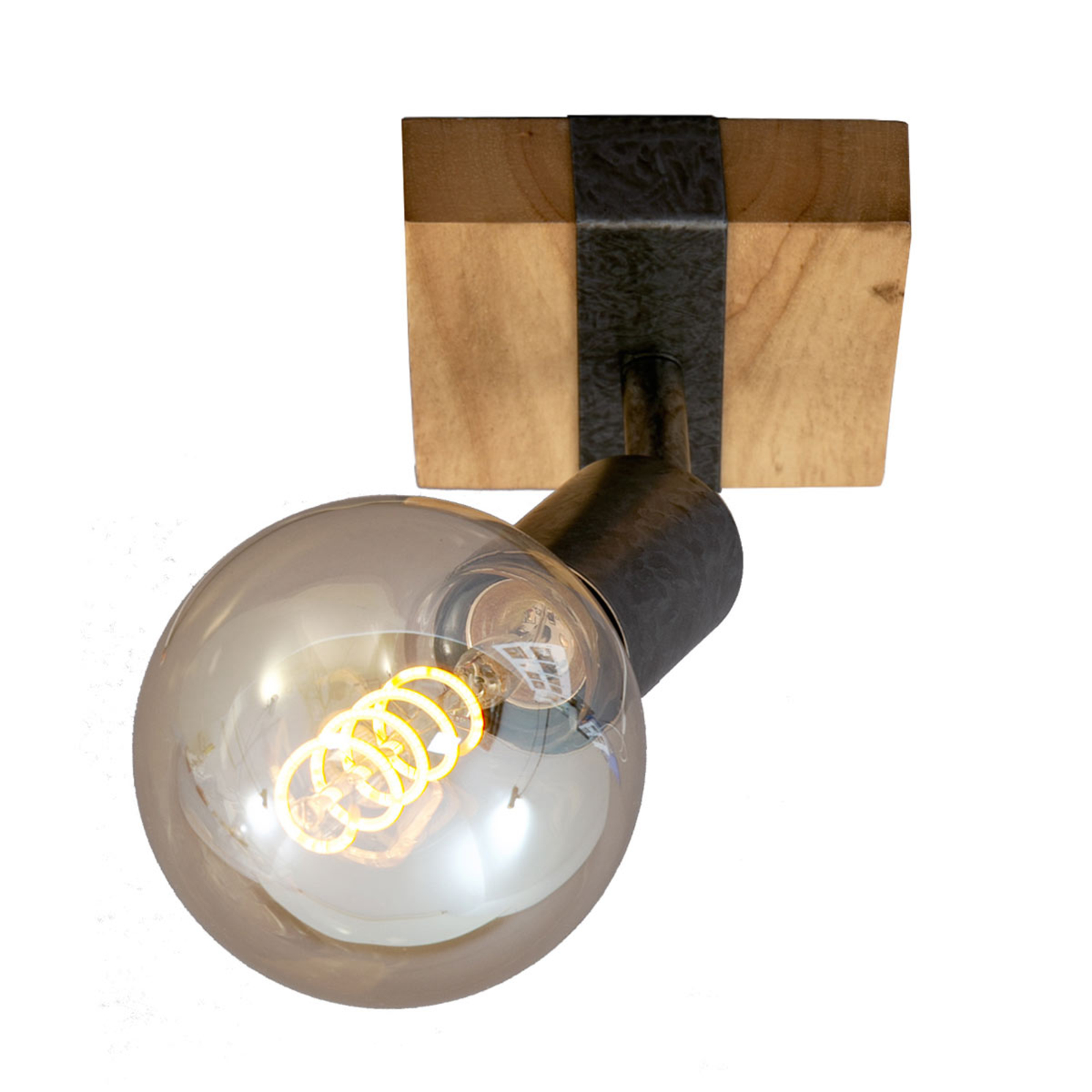 Zidna svjetiljka Wood Basic, jedna žarulja