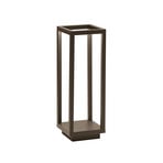 Zafferano Home LED battery lantern IP54 corten