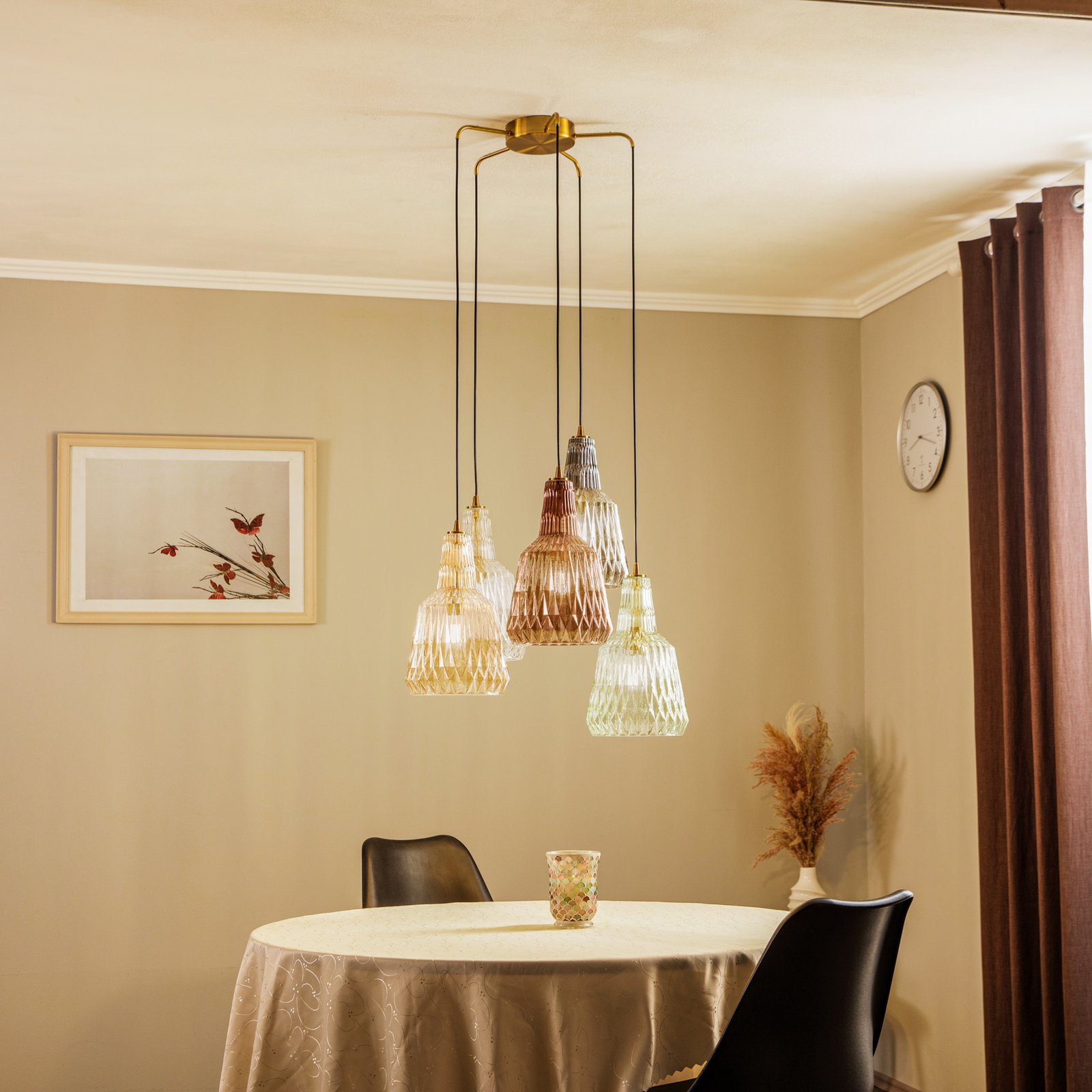 Belarion 5 Cluster Taklampa Multicolour - Lindby