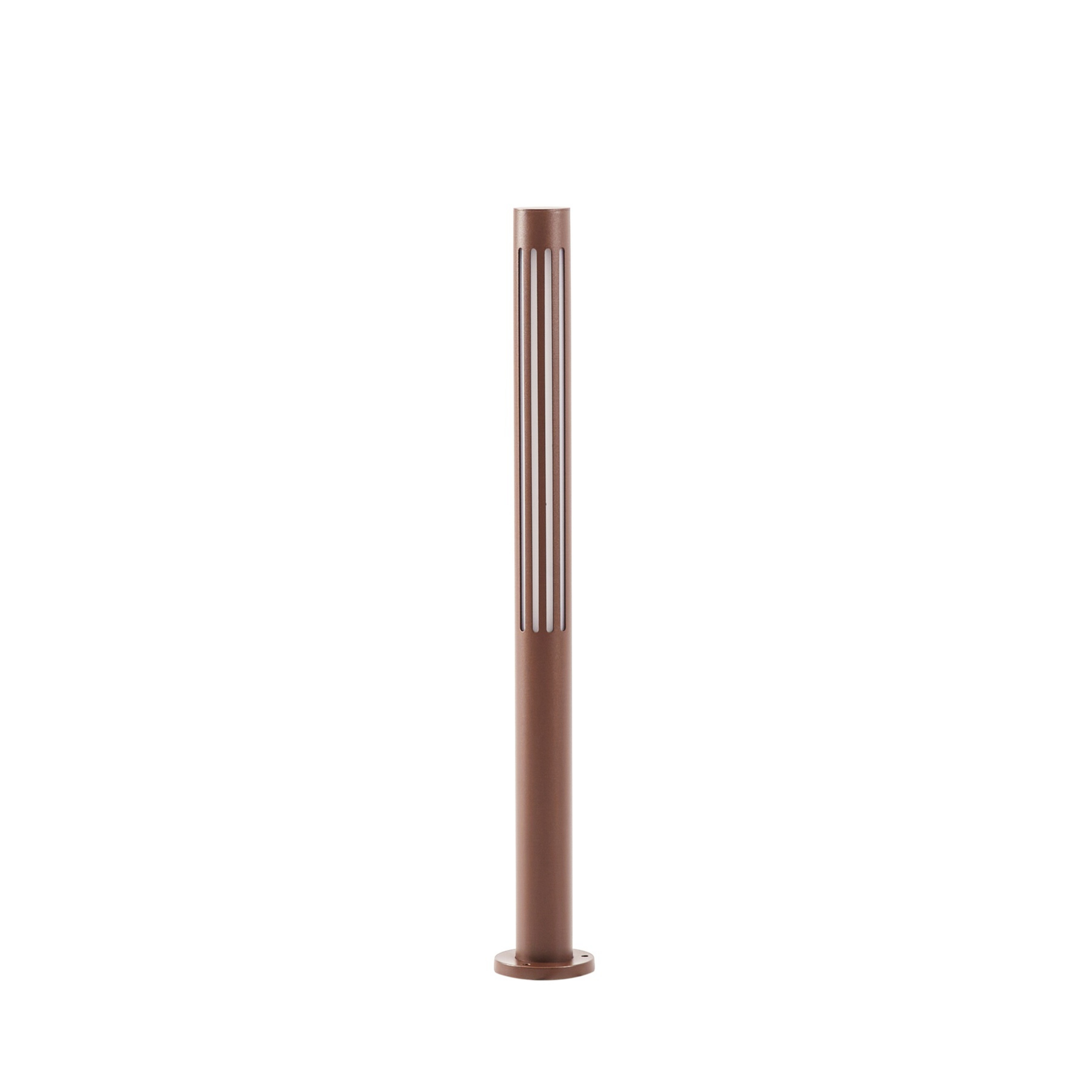 Fjorya borne lumineuse LED, marron, hauteur 60 cm, IP65 - Lindby