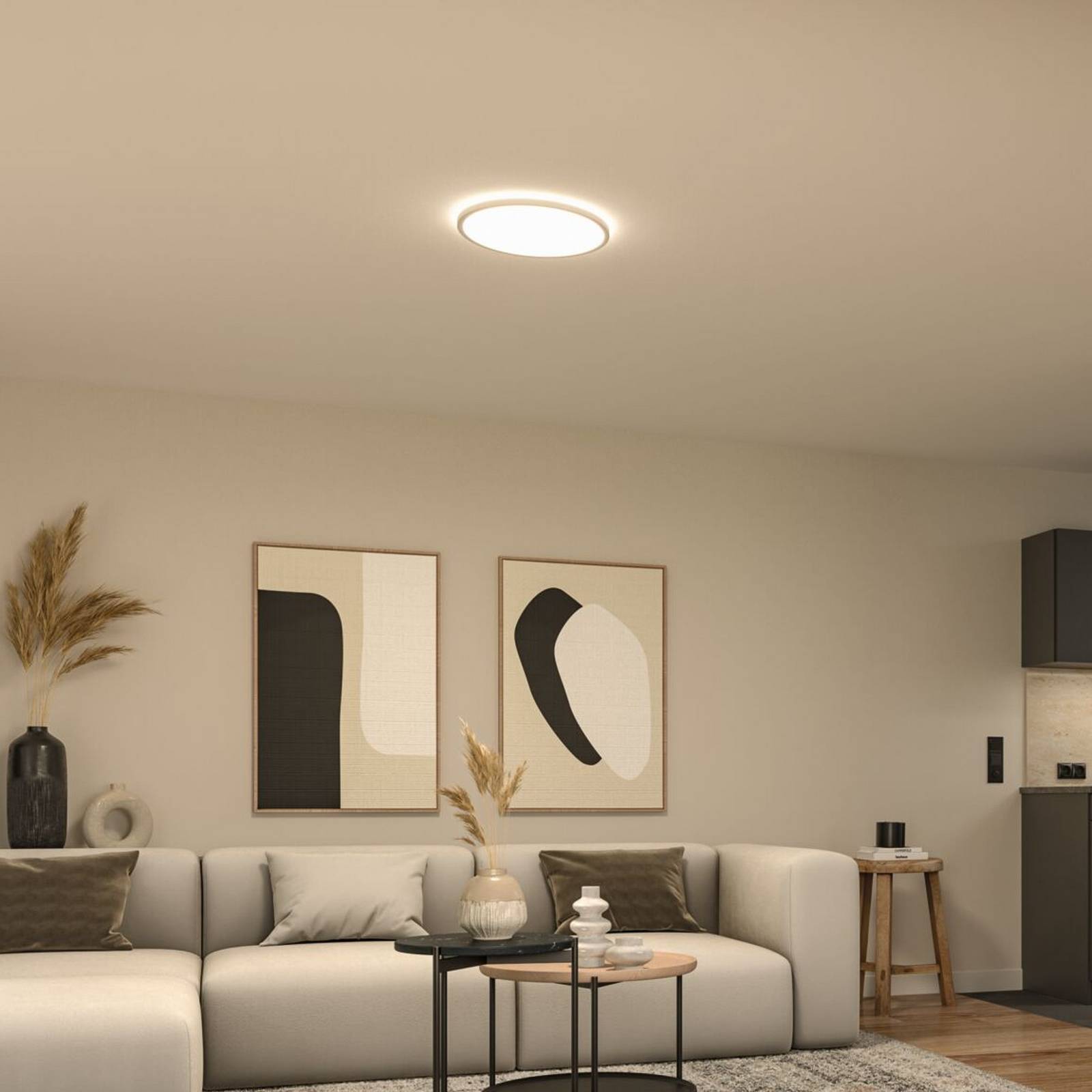 Panel LED Paulmann Atria Shine, średnica 40 cm, biały, IP20, 3000 K,