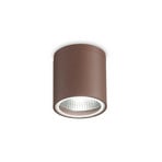 Ideal Lux ceiling light Gun, coffee brown, aluminium, IP44, GU10