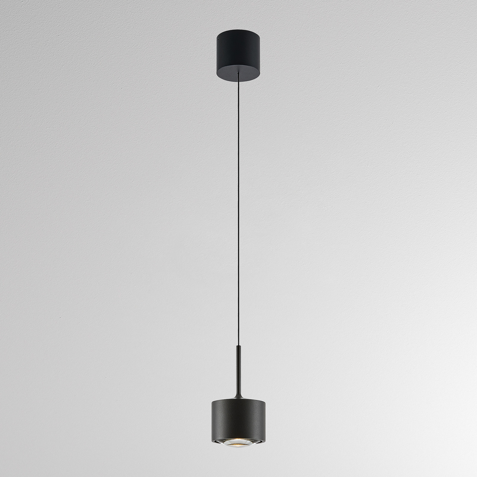 Molto Luce Lampă suspendată LED MAG MINI negru Ø 9 cm CCT dimabilă metal - Camera de zi / sufragerie - Modern - Aluminiu