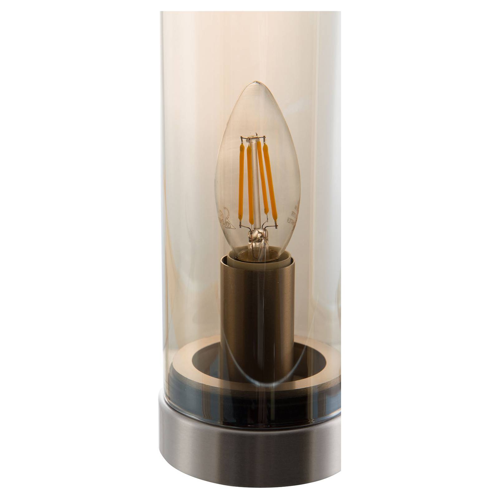 NOWA GmbH Stolní lampa z lahvového skla, jantarová