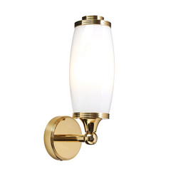 Applique LED Eliot Bath, ottone, 1 luce