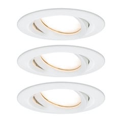 Paulmann Nova Plus LED-spot, 3 stk rundt, hvidt