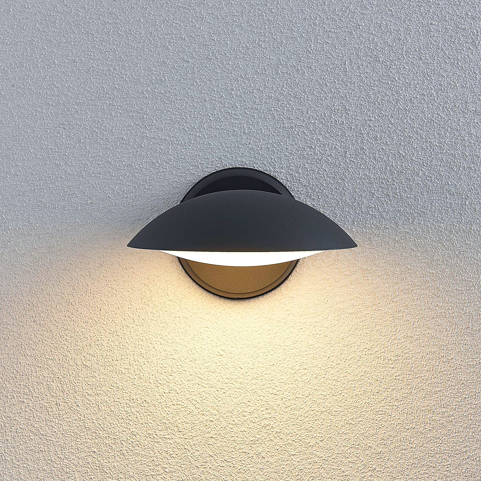 Udendørs LED-væglampe Maive i mørkegrå