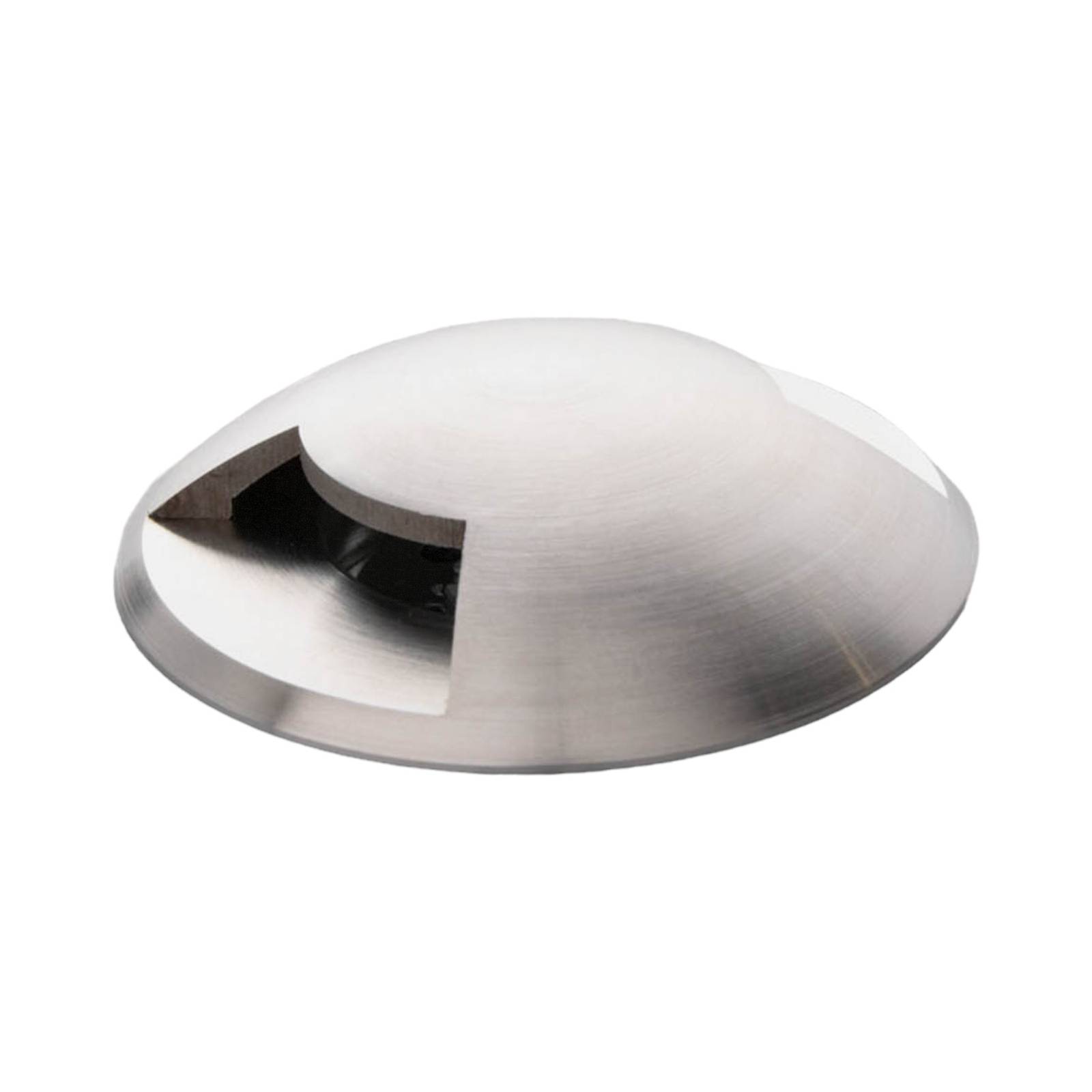 Lucande Foco de suelo LED empotrado Helene para exterior - titanio anodizado, claro - Aluminio
