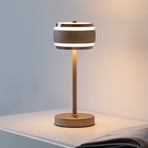 Akumulatora galda lampa PURE Falling Rings, bronza/DARK hroms, CCT