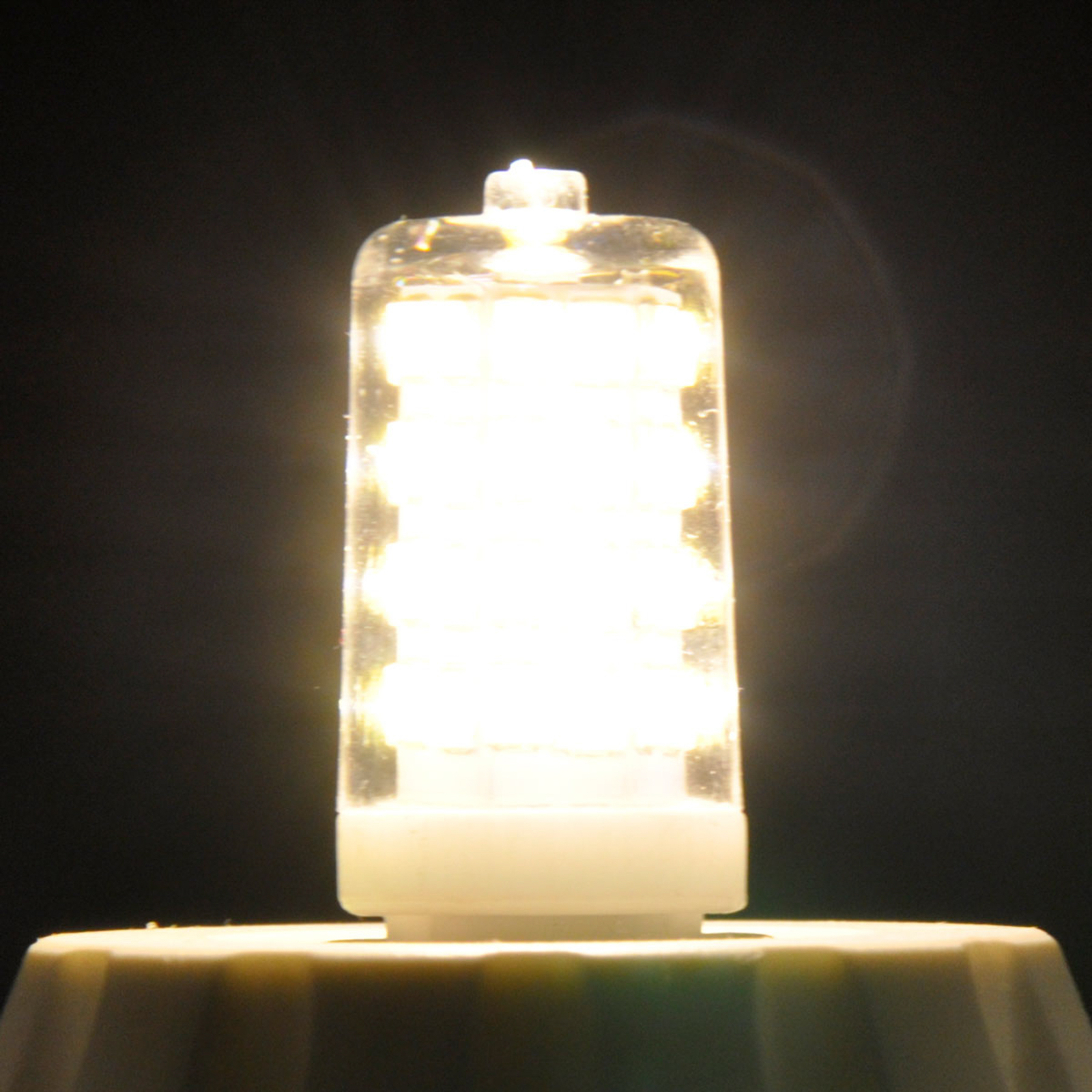Lindby Ampoule à broche LED, jeu de 5, G9, 3 W, transparent, 3.000 K