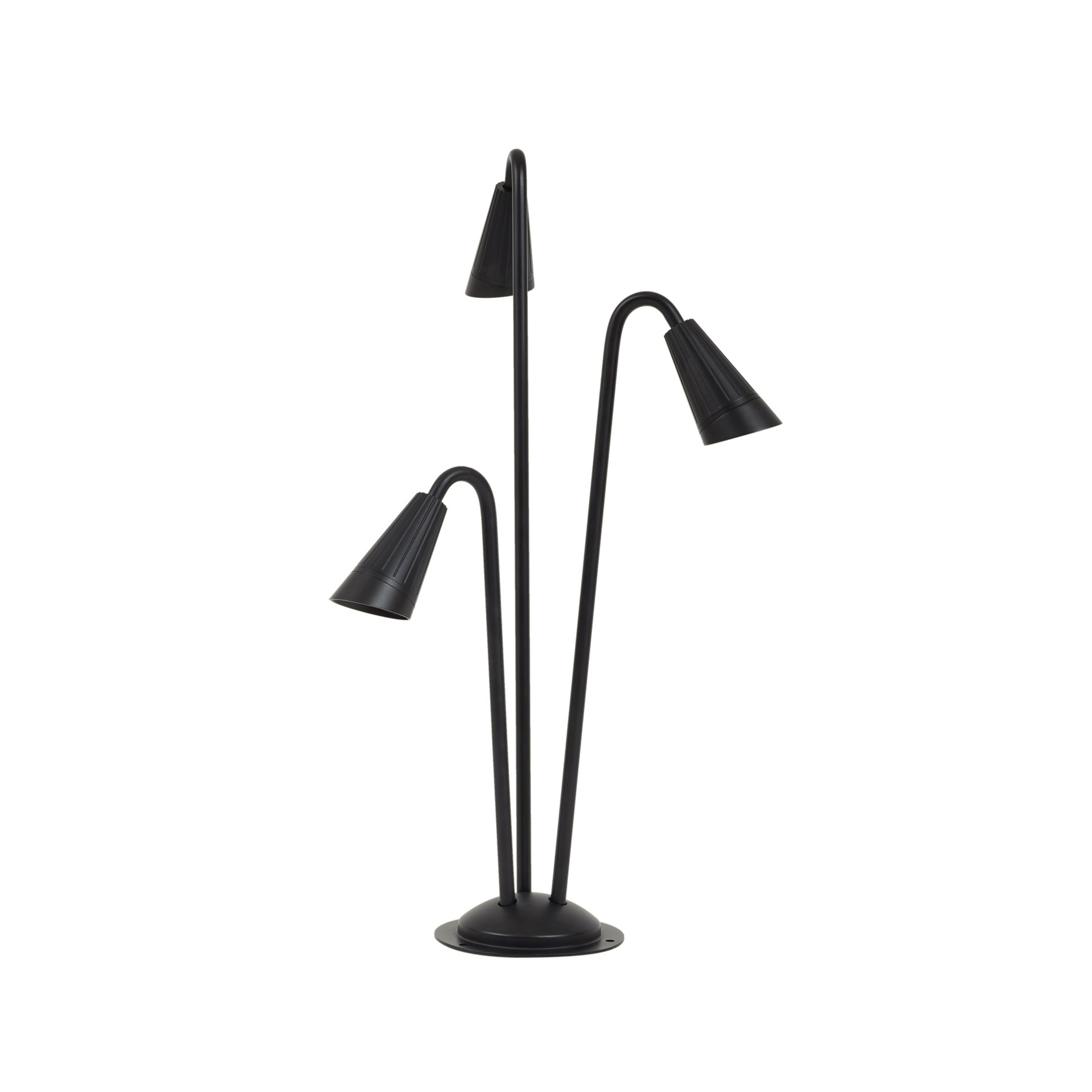 Sorvete osvětlení cesty, 3-ramenné, výška 83 cm, černá - Lindby
