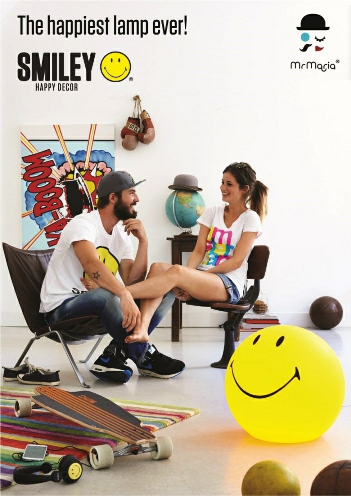 Smiley Design Light Candeeiro para Crianças - Mr. Maria