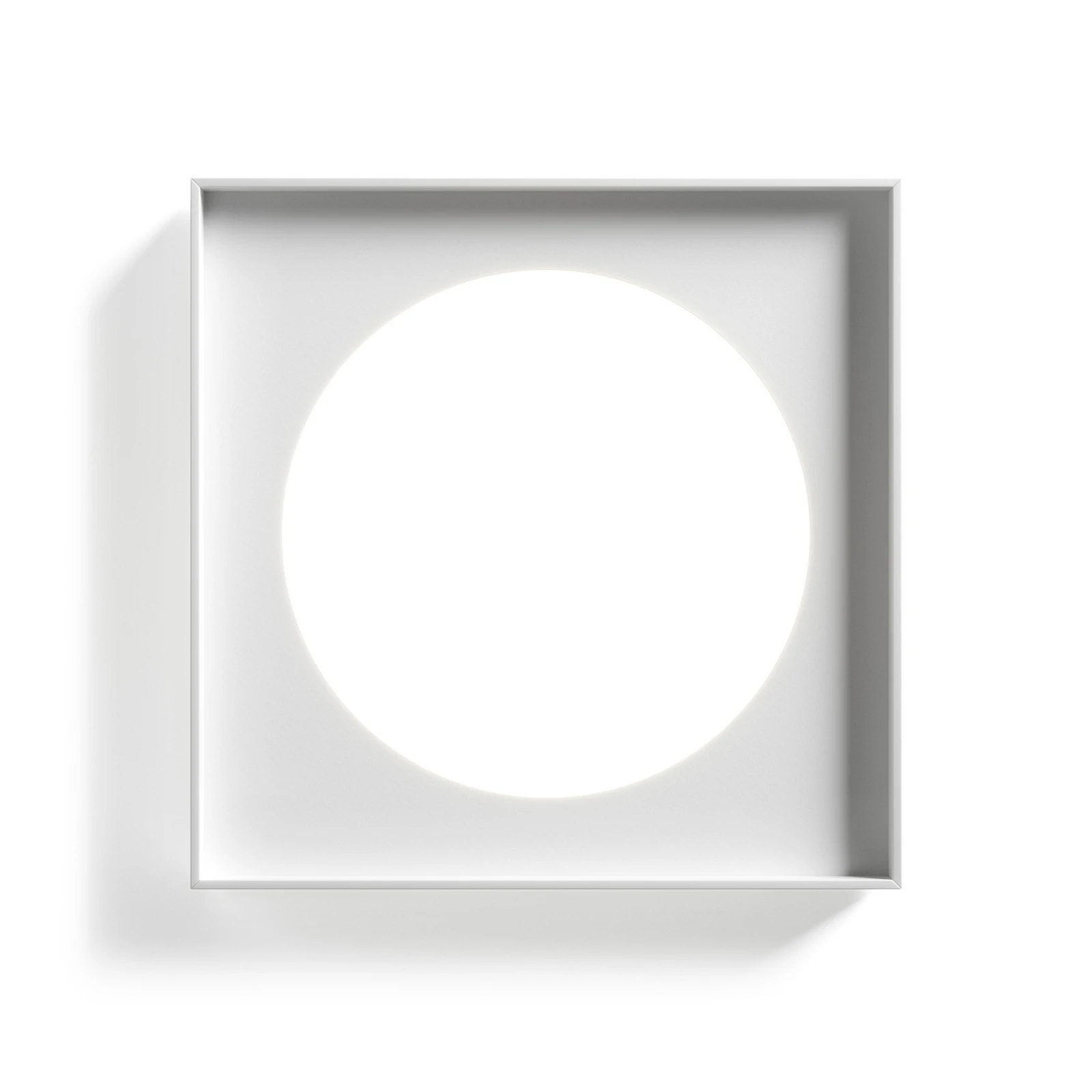 Luceplan Cassette LED-Wandlampe phase cut 60x60cm