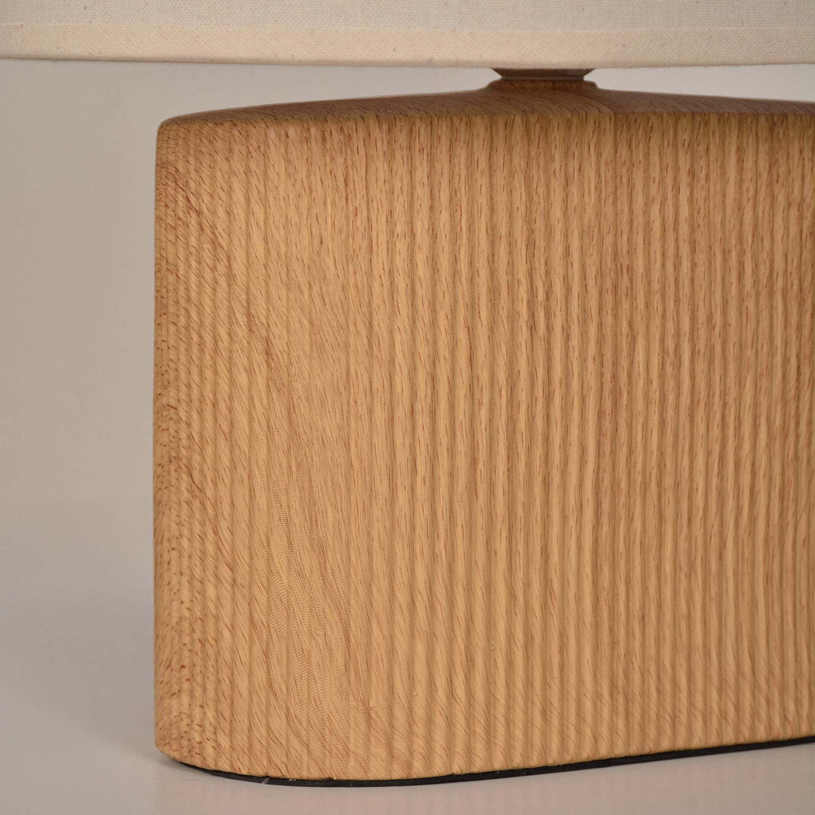 Lampada da tavolo Santorini in legno chiaro/beige, altezza 38 cm - COREP SAS