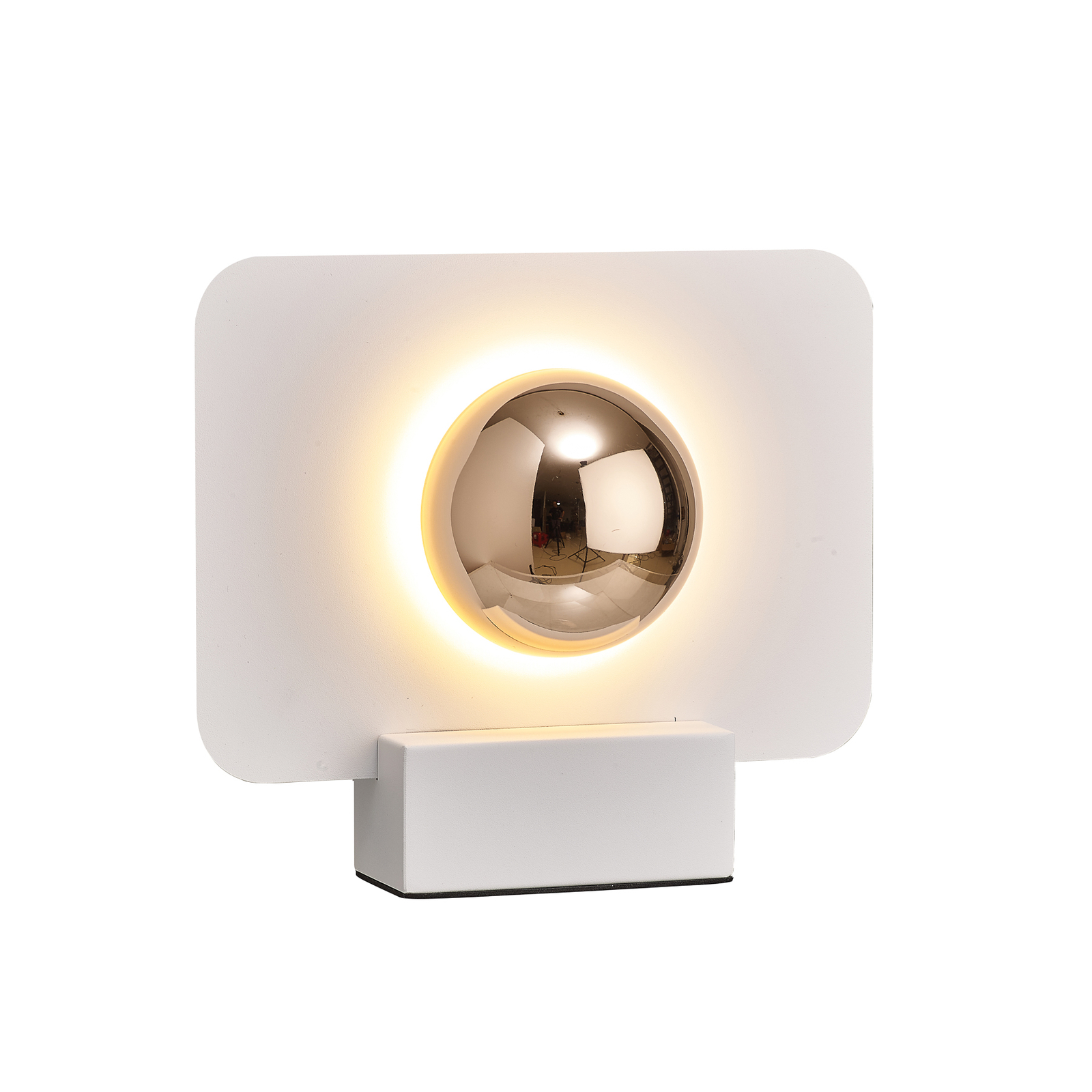 Επιτραπέζιο φωτιστικό LED Alba, έμμεσος φωτισμός, λευκό