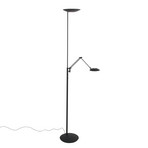 LED uplighter Daphne 2 + leeslampje zwart, CCT, afstandsbediening