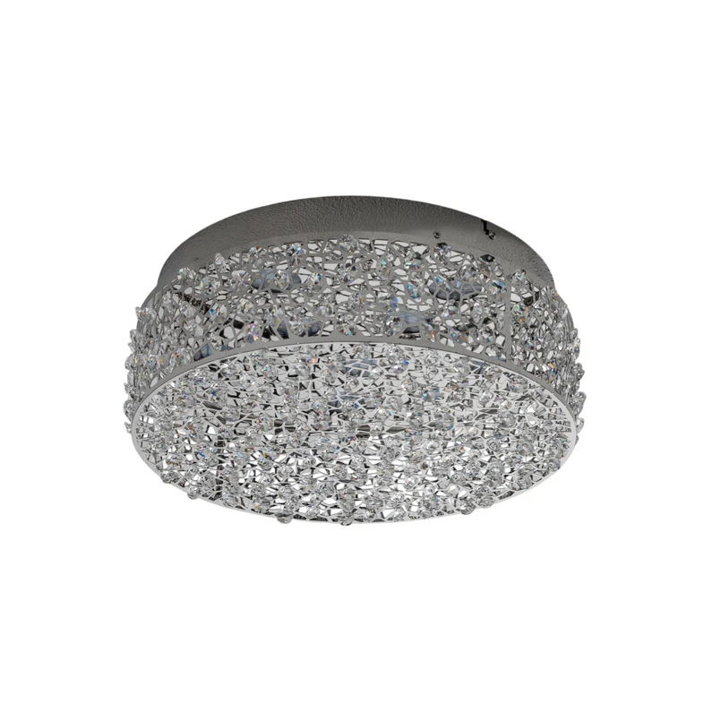 Lucande - Felias Plafond Chrome/Clear