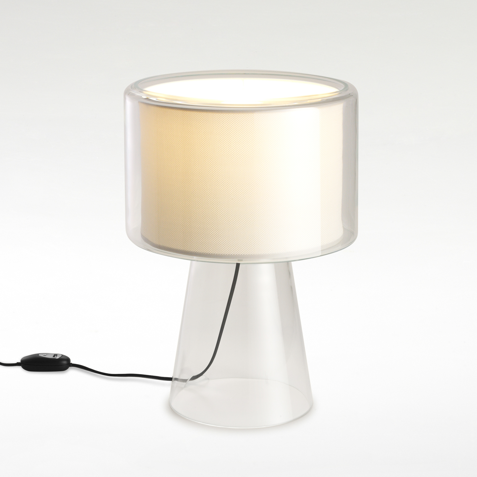 MARSET Mercer table lamp made of glass and polyester