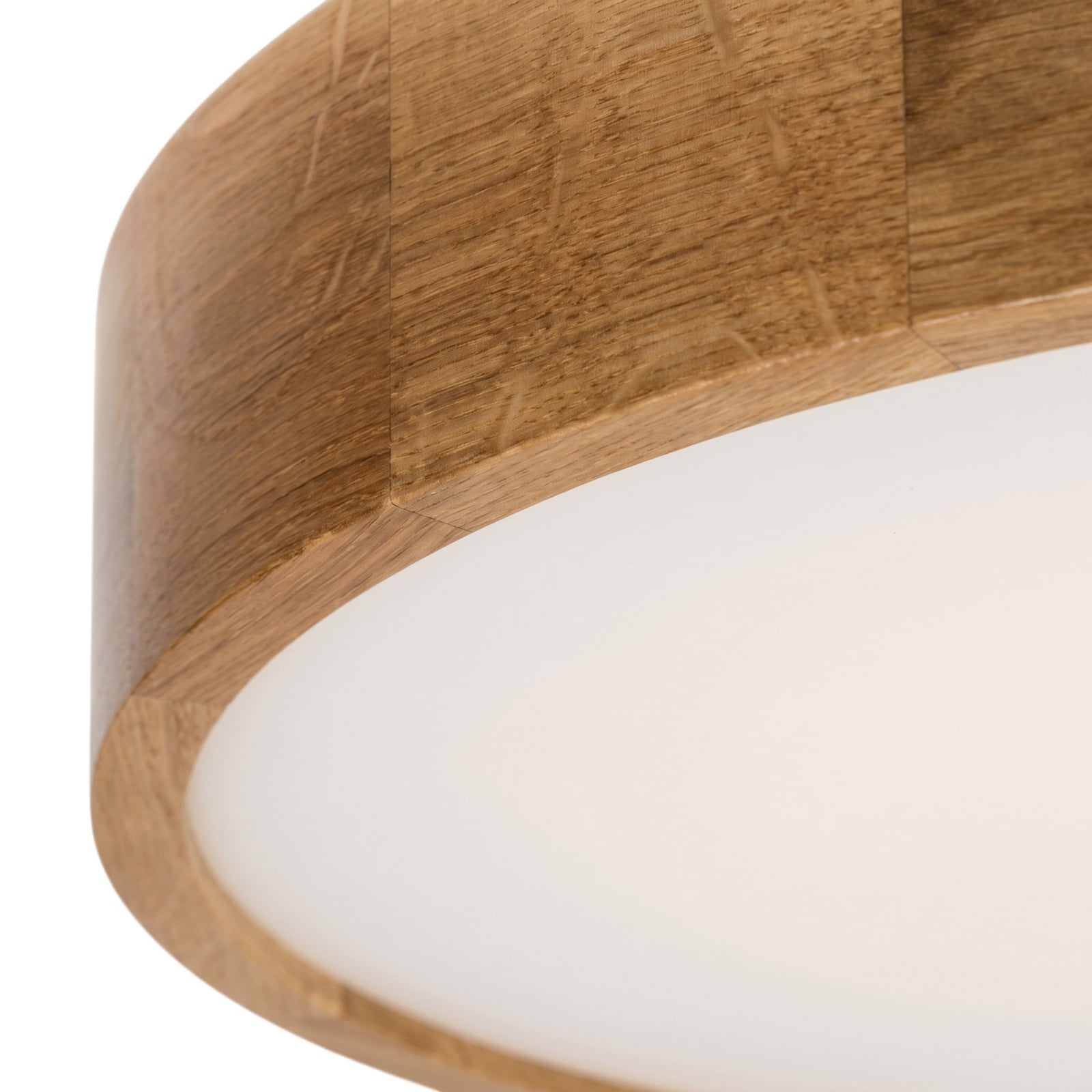 Deckenleuchte Cleo, Ø 57,5 cm, 5-flammig, Eichenholz, E27
