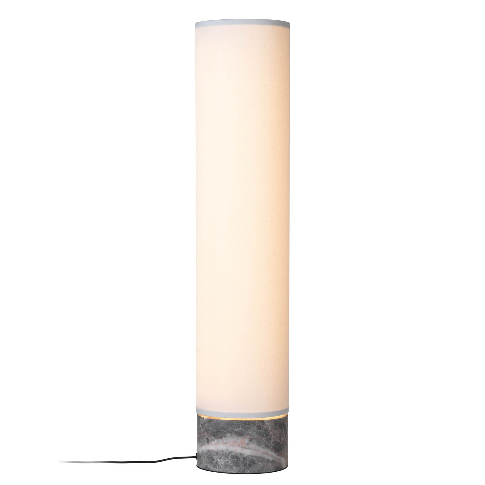 Gubi Unbound LED floor lamp linen lampshade white