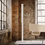 Slamp LED floor lamp Modula twisted, crystal, light grey