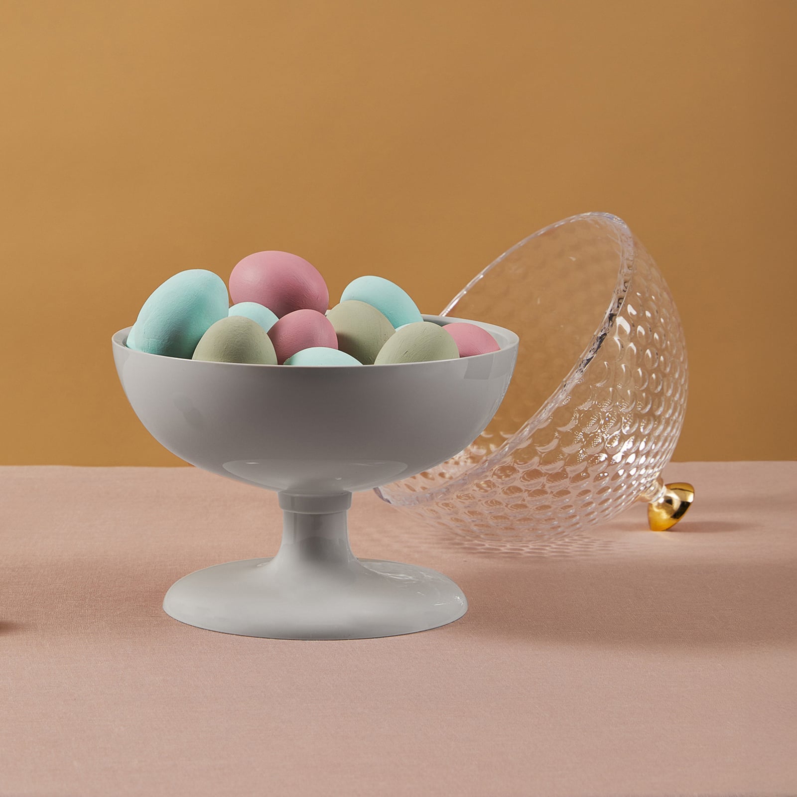 Pumo decorative bowl, white, height 29 cm - Kartell