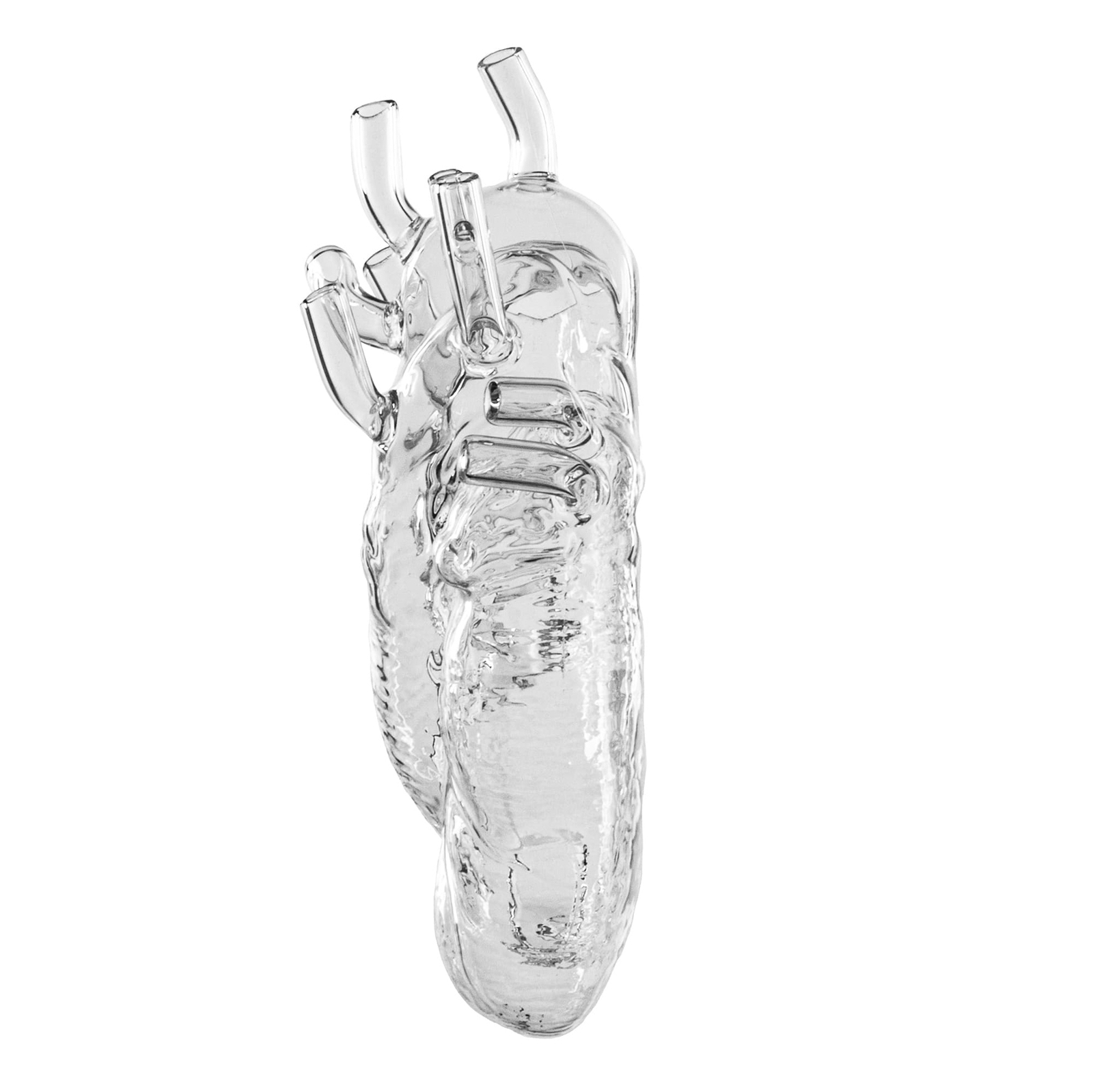 Love In Bloom Glass Heart Vase - Seletti