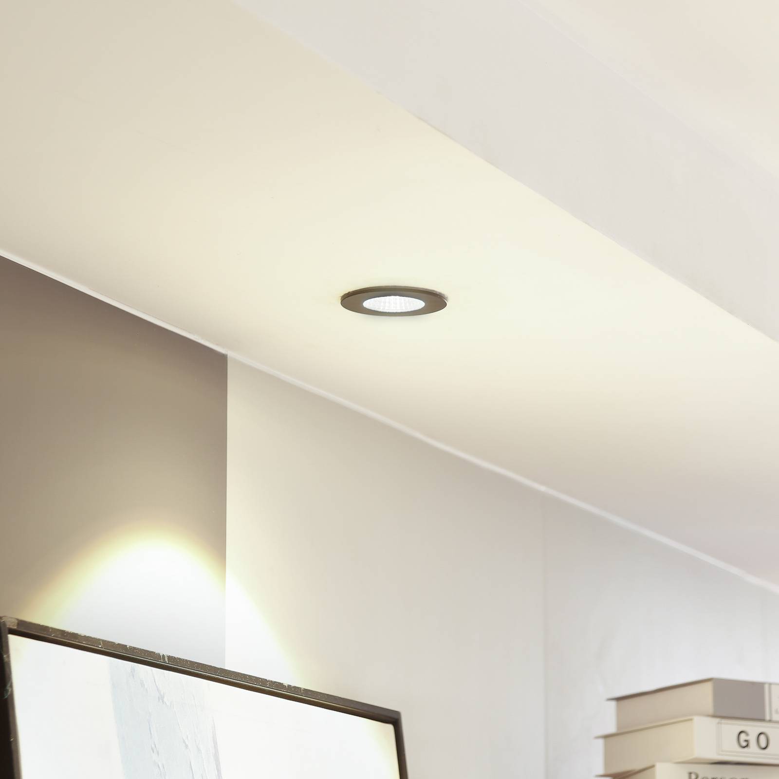 E-shop Arcchio LED stropné svietidlo Lirin, čierne, 2 700 K