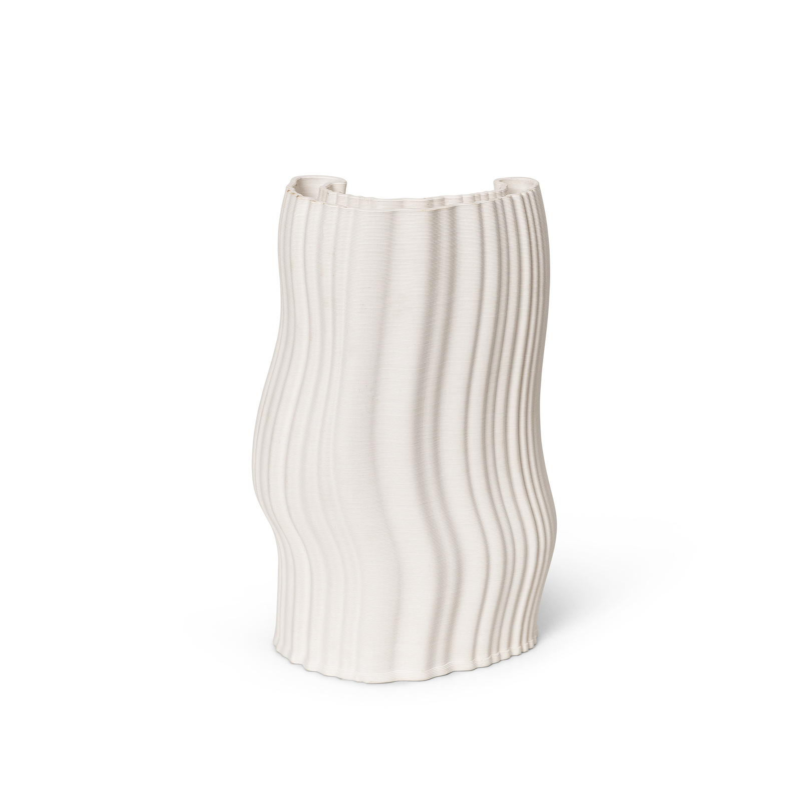 Moire Vase Off-White - Ferm Living