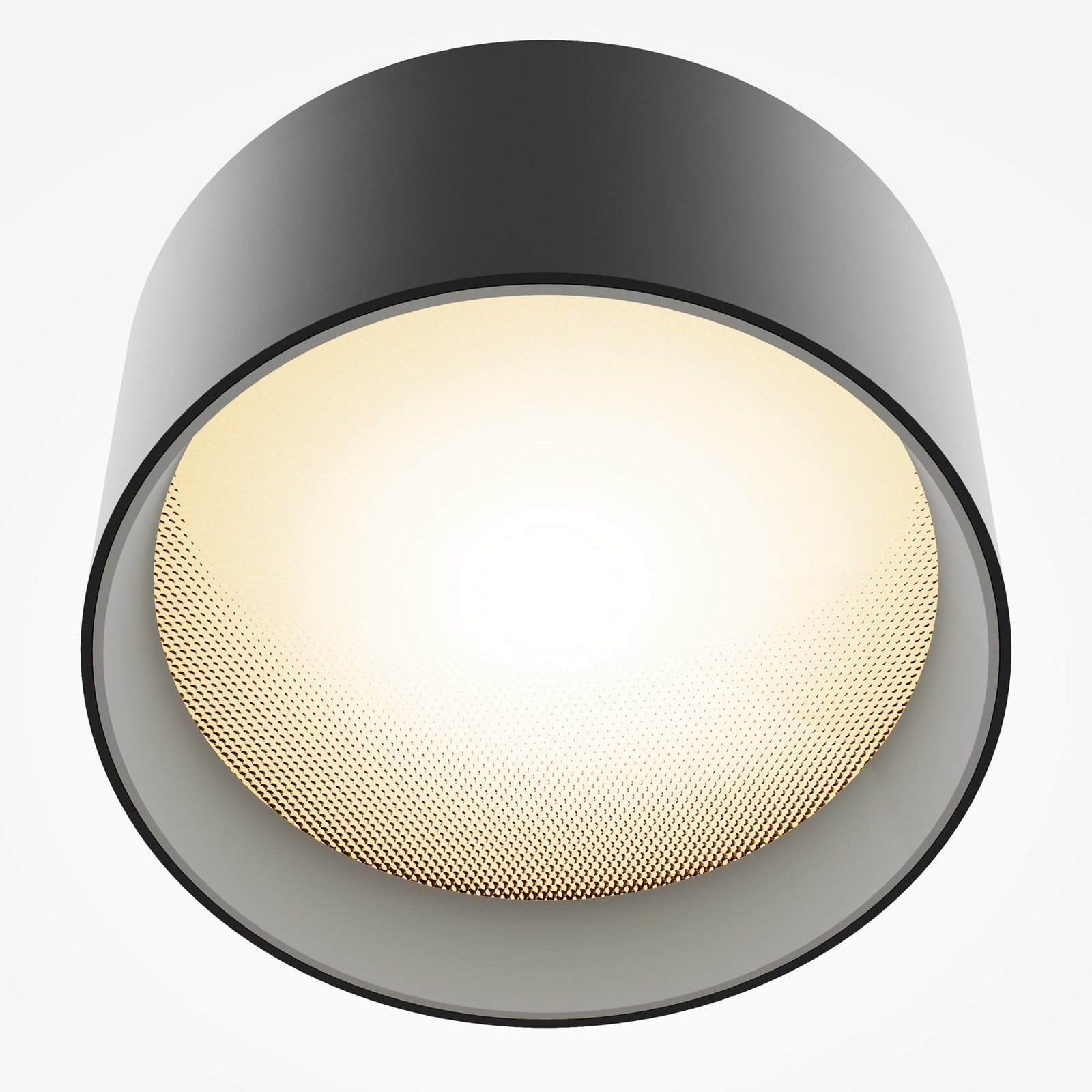 Maytoni LED-downlight Vega, svart, Ø 14 cm, 15W, aluminium