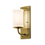 Applique murale Vetivene, laiton, hauteur 31 cm, IP44, G9-LED - KICHLER