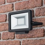 Theben theLeda B20L LED outdoor spotlight, black