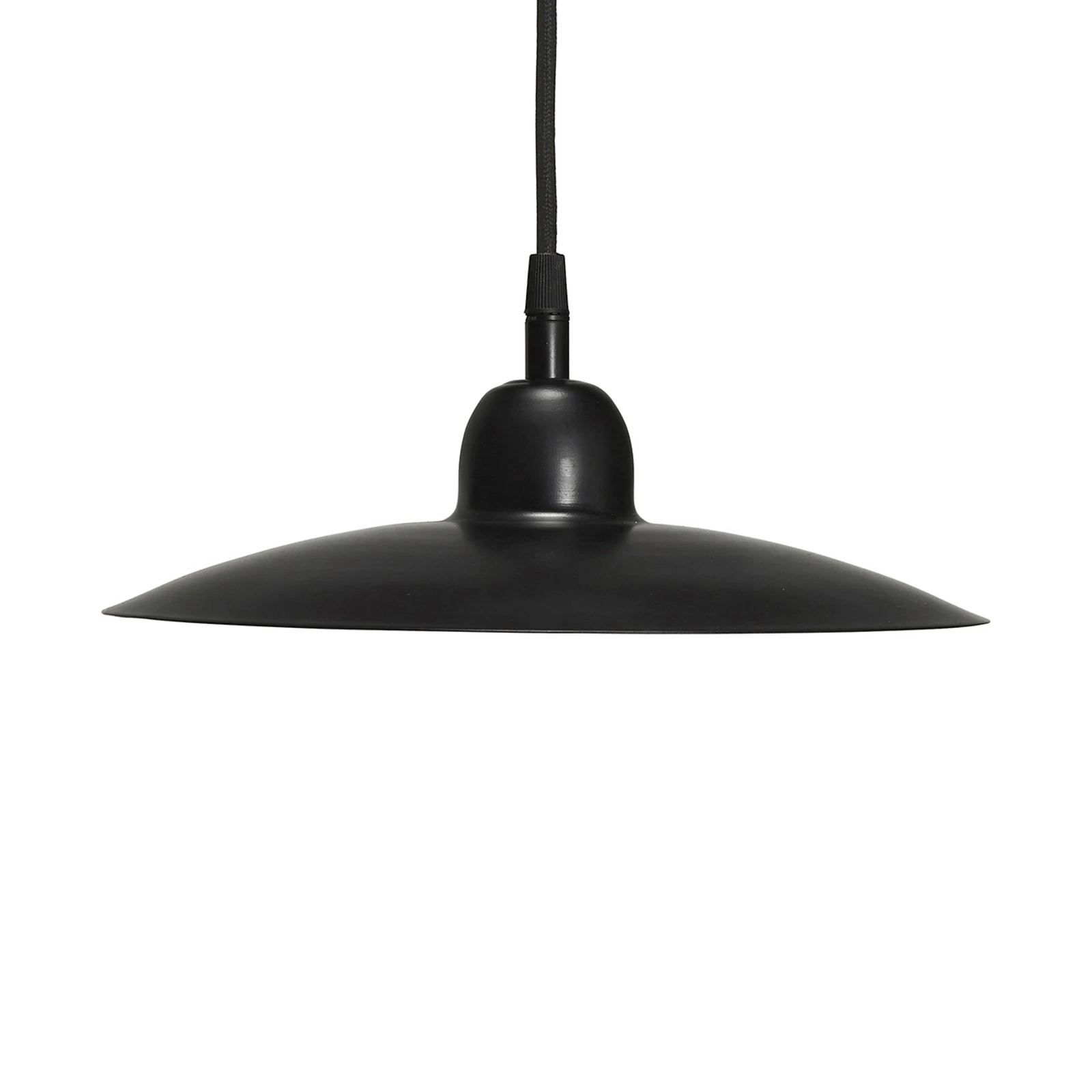PR Home Hängeleuchte Como, schwarz, Ø 28 cm, Metall, Stecker