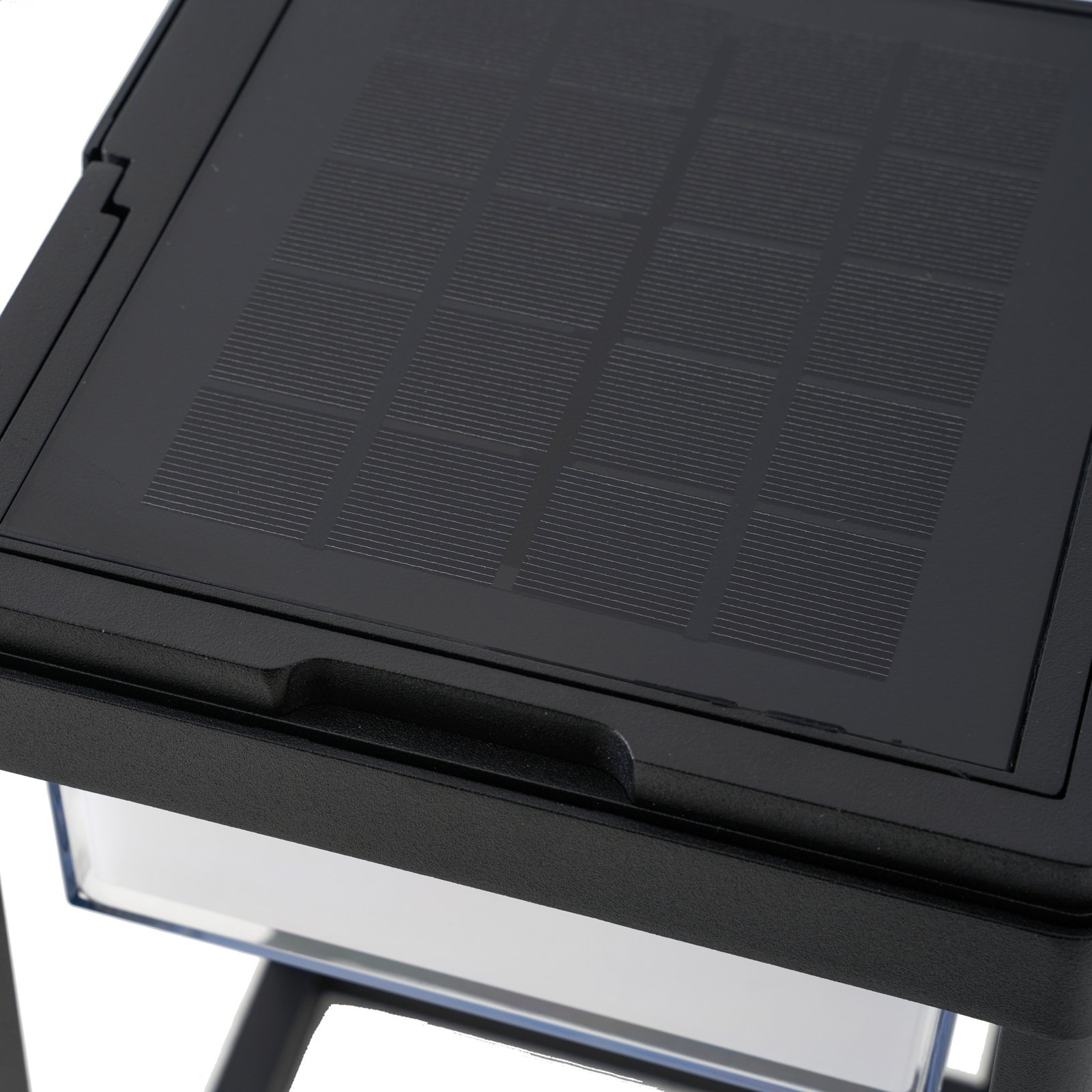 Tilena Square Célula solar Candeeiro de mesa Preto - Lucande