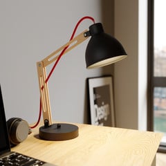 Bordlampe Skansen, justerbar, sort