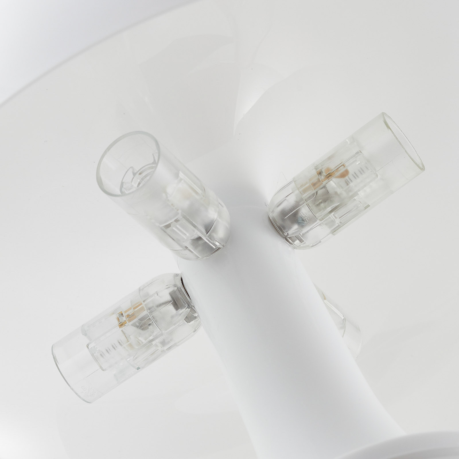 Dizajnová stolná lampa Artemide Nessino, biela