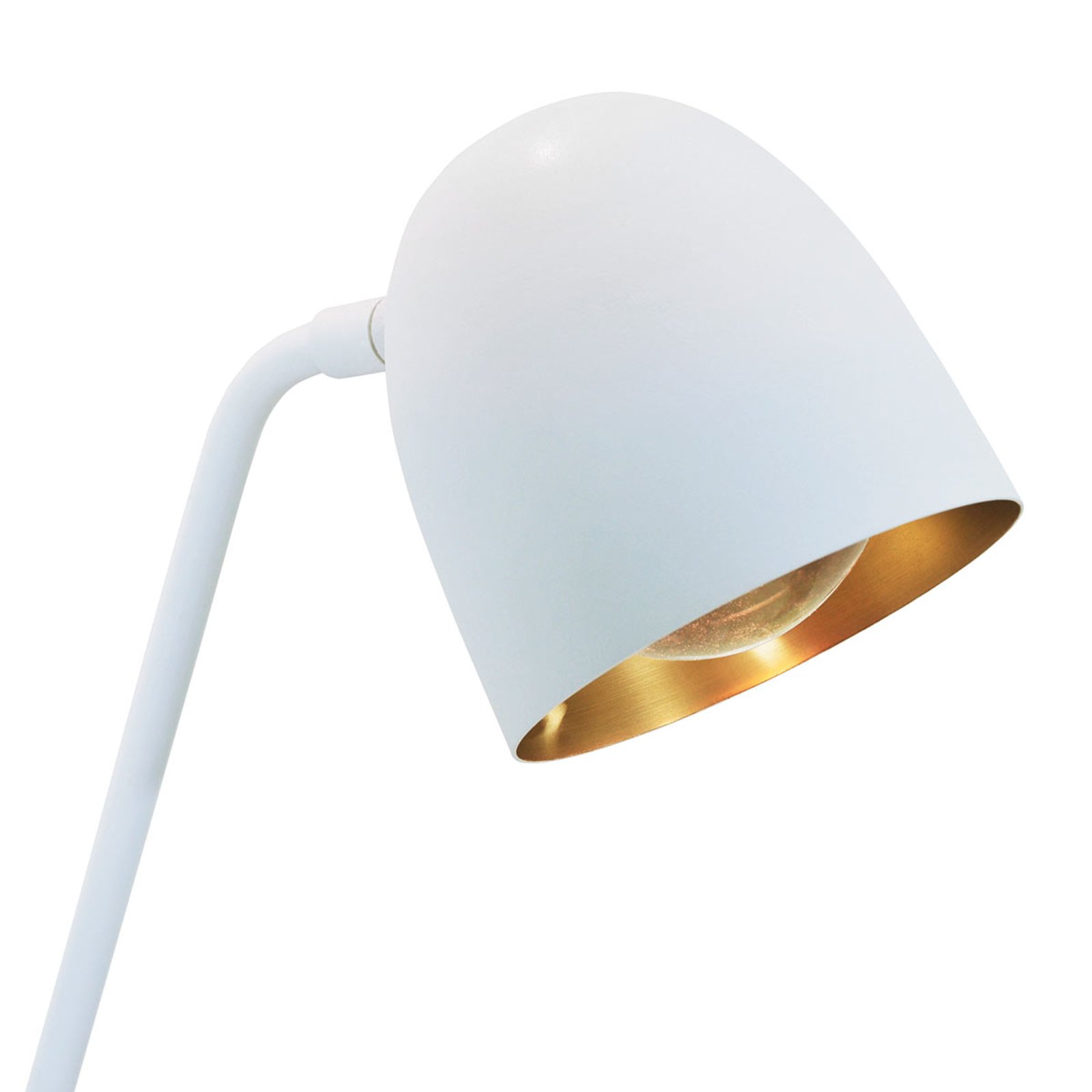 Fleksibel justerbar LED-gulvlampe Speers F hvid