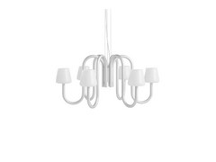 Apollo 745 Chandelier Alu/White Opal - HAY