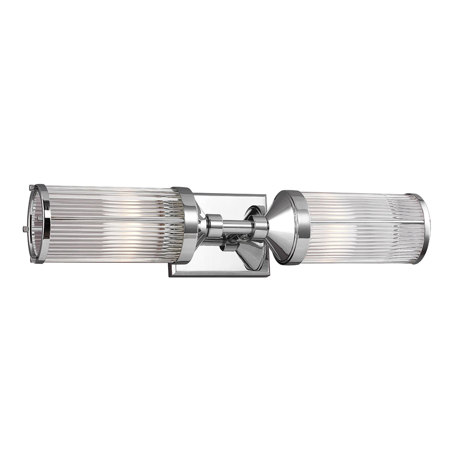 LED-Wandlampe Paulson IP44 2-flammig Breite 58,4cm