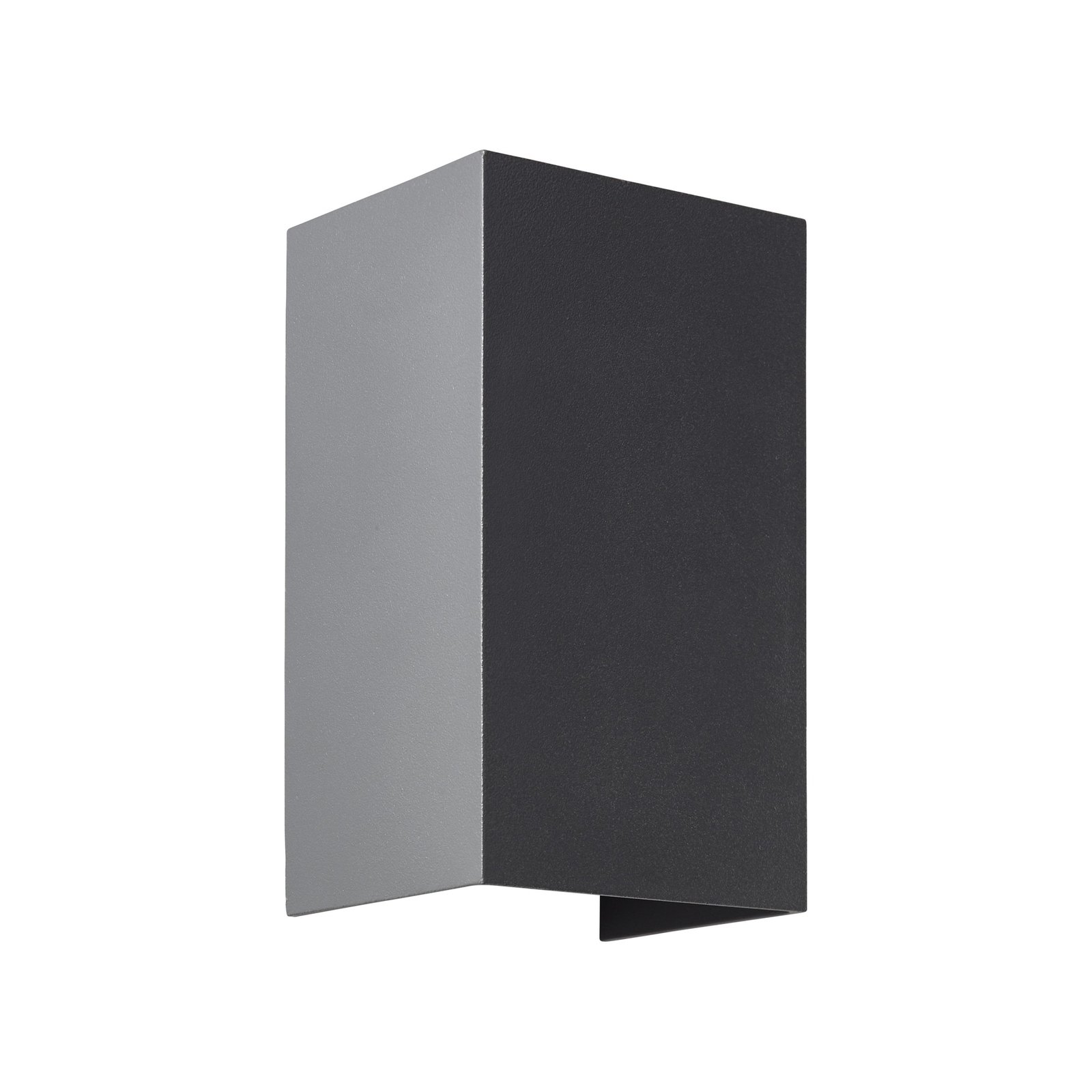 LED outdoor wall light Hilly, height 13.6 cm, dark grey, metal