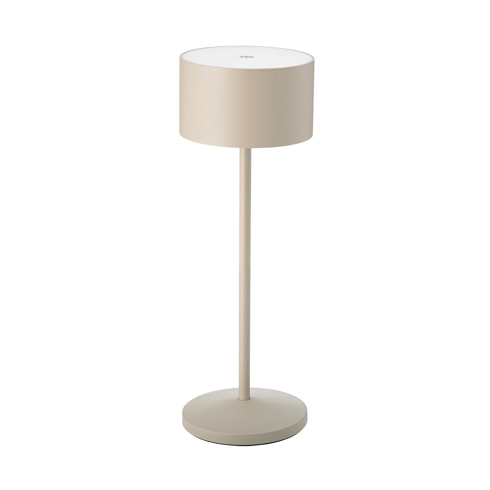 LED-Akku-Τραπεζοκαλύμματα Veluna, μπεζ, ύψος 25 cm, IP44, dim CCT