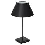 Table table lamp, conical lampshade black/white